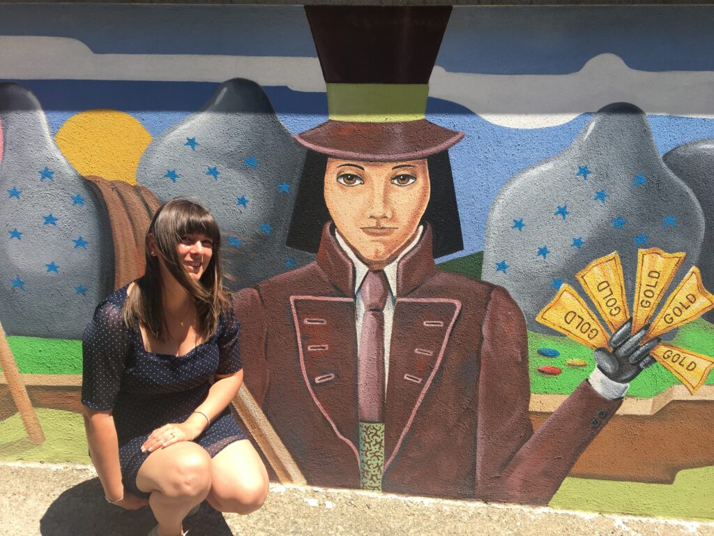 murales di Willy Wonka a Sant'Angelo, il Paese delle Fiabe
