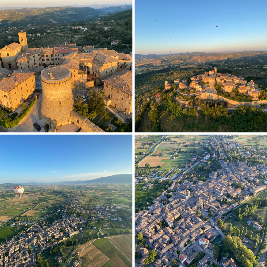 Volare sull'Umbria in Mongolfiera, i Panorami