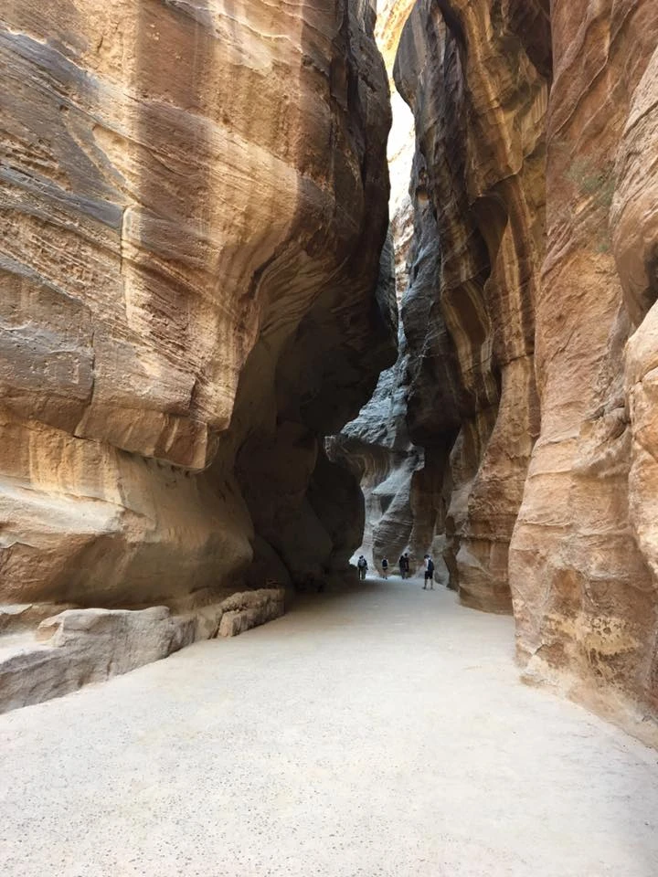 il canyon a Petra in Giordania