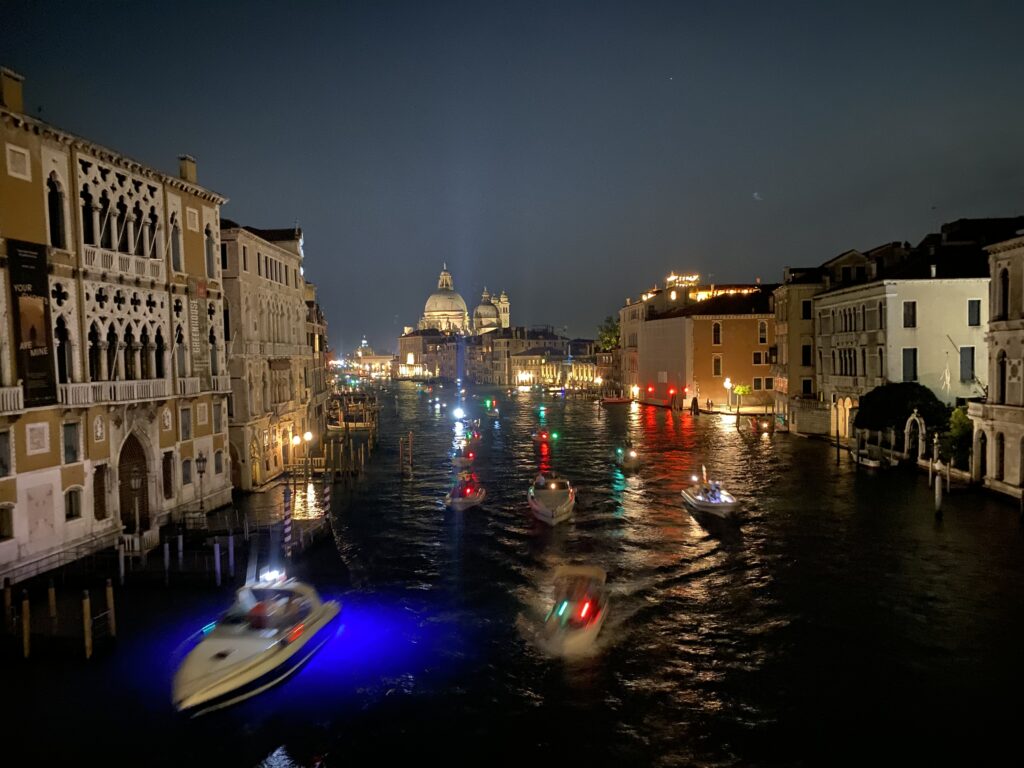 Panorama dal Ponte dell'Accademia a Venezia